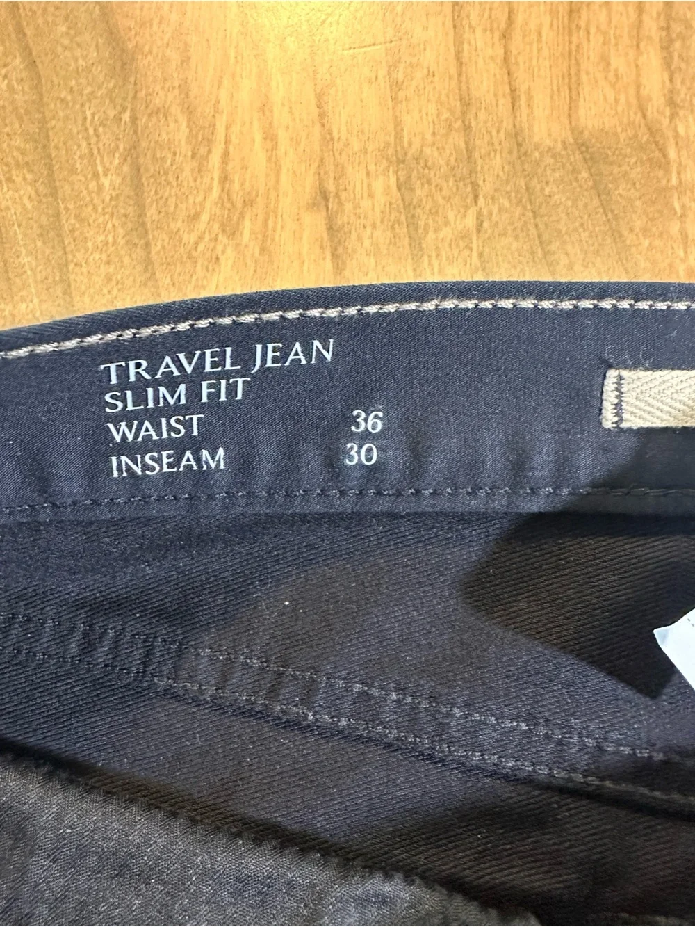Banana Republic Factory Travel Jean Slim Fit 36x30 Black Stretch NWT Mens - Picture 6 of 10